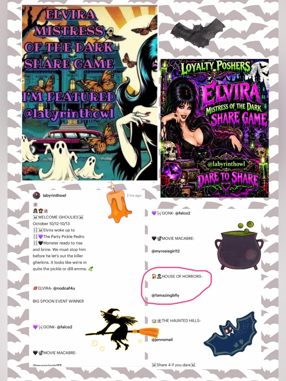 Elvira Mistress of the Dark Share Game - Black